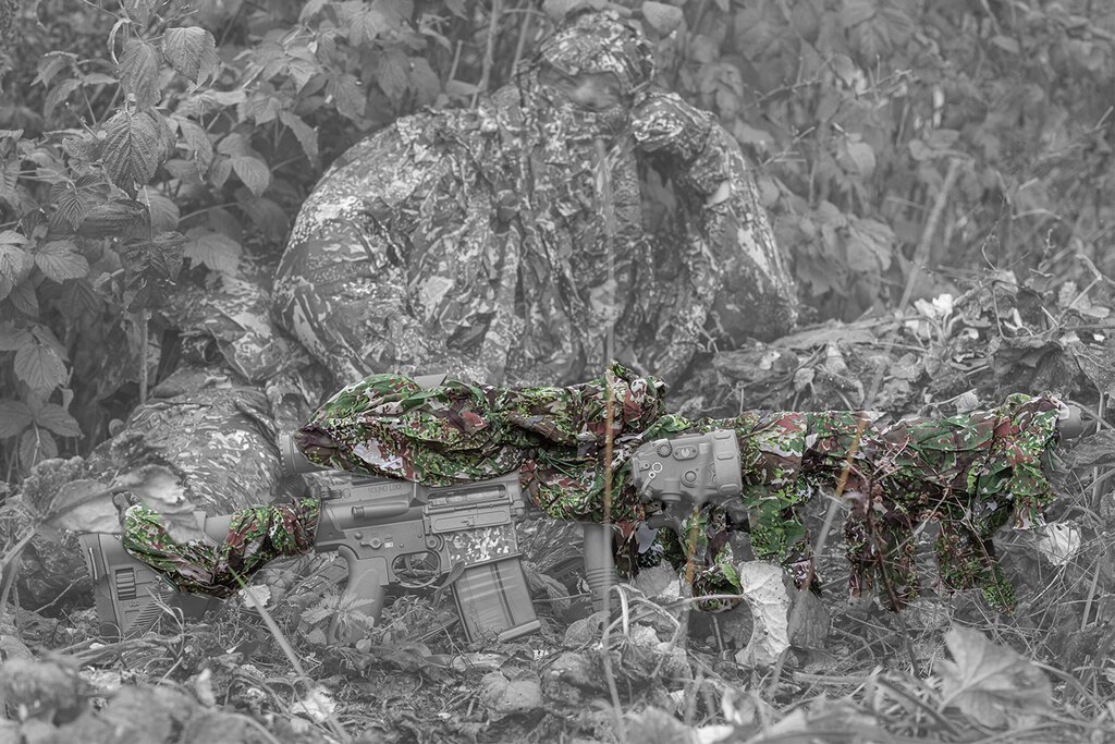 3-Piece Rifle Camouflage Rifle Camo Ghosthood IRR