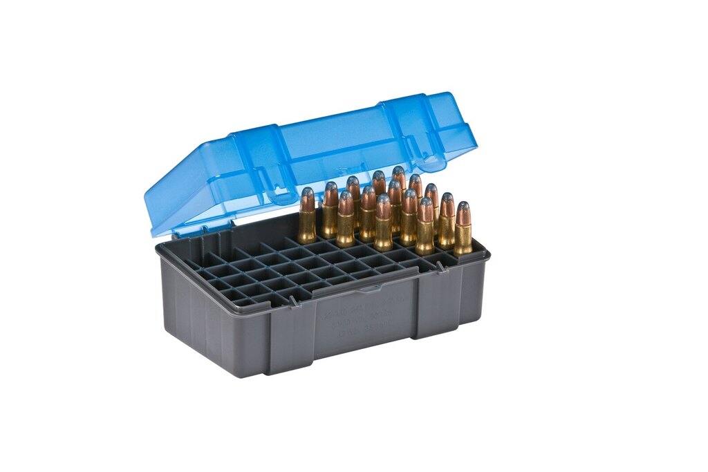 50 Count Rifle Ammo Case - .22-50 Plano Molding® USA - blue