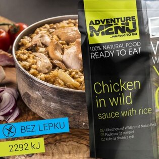 Adventure Menu® - Chicken in wild sauce and rice 400 g