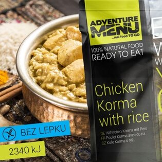Adventure Menu® - Korma chicken with rice 400 g