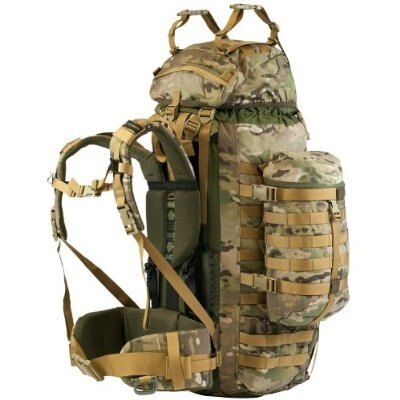 Wisport 85L Raccoon Backpack Tactical Hiking Hydration MOLLE Rucksack A-TACS AU 