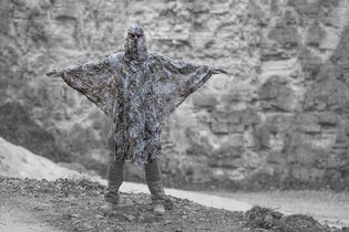 Camouflage Compact Poncho Ghosthood IRR