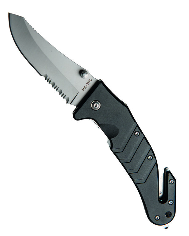 Closing knife AUTO CLIP Mil-Tec® with combined blade