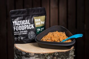 Dehydrated food Tactical Foodpack® rice with pork