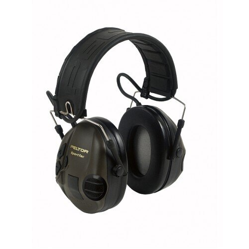Electronic shooting ear defenders Headphones slimline hunting ear muffs Green UK 