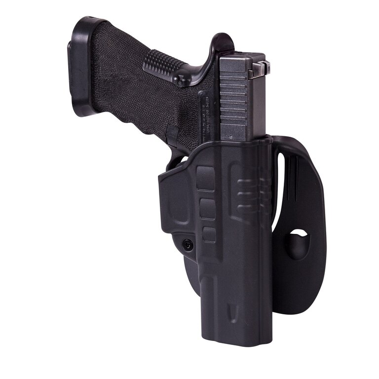 FAST DRAW HOLSTER FOR GLOCK 17 WITH PADDLE - MILITARY GRADE POLYMER