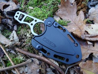 First Tactical® Scorpion Mini Tanto fixed-blade knife - silver