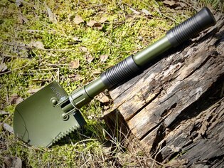 Folding shovel - MINI spade Mil-Tec®  with case - olive green 