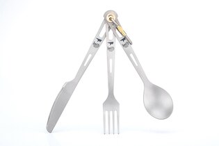 Keith® 3 piece titanium cutlery