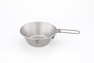 Keith® 300 ml titanium bowl with folding handle