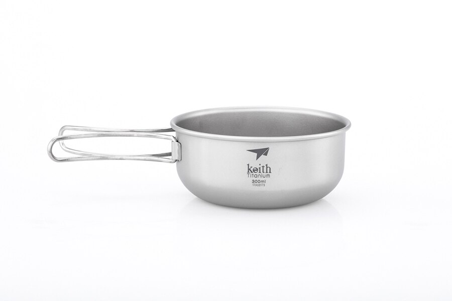 Keith® 300 ml titanium cookware with handle