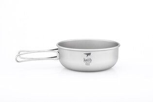 Keith® 400 ml titanium cookware with handle