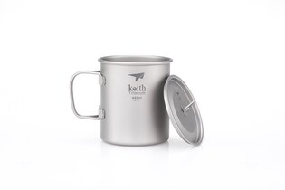 Keith® 450 ml titanium cup with lid