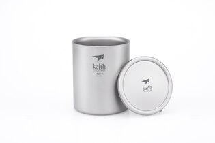 Keith® 450 ml titanium thermocup with lid