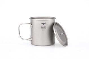 Keith® 550 ml titanium cup with lid