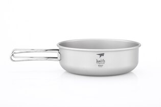 Keith® 600 ml titanium cookware with handle