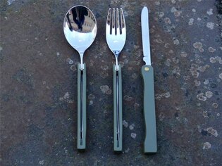 MFH® Camping foldable cutlery set