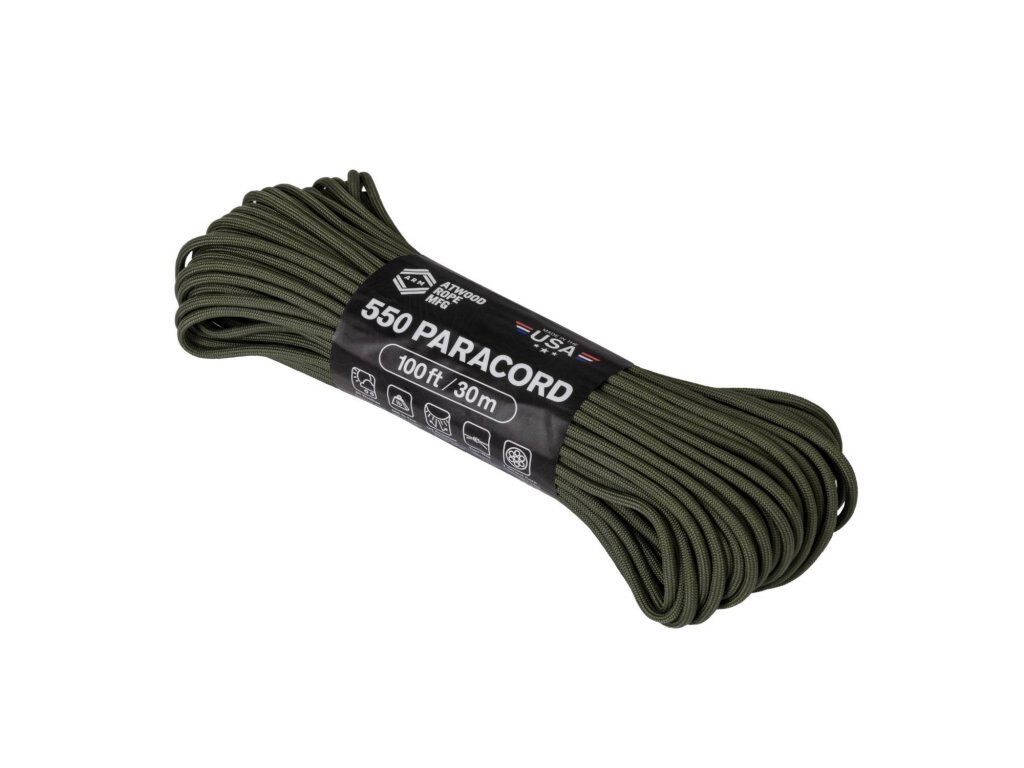 Paracord Nylon 550 100ft Olive Drab, Size: One size, Other