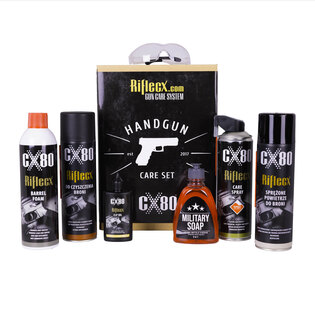 Riflecx® HANDGUN cleaning kit for pistols and revolvers
