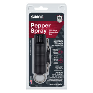 Sabre Red® pepper spray / quick release key ring