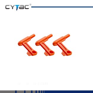 Safety liner for cytac® .22 Cal pistol cartridge chamber. / .22 LR / 5.56 mm, 10 pieces - orange