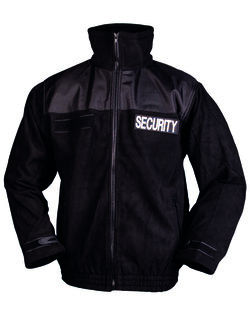 SECURITY fleece Mil-Tec® jacket - black