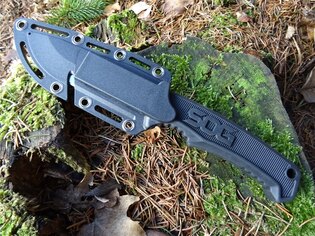 SOG® Field Knife - satin, black handle