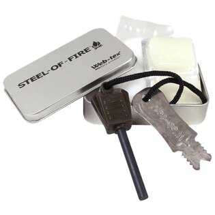  Steel-of-Fire Starter Kit Web-Tex® - green