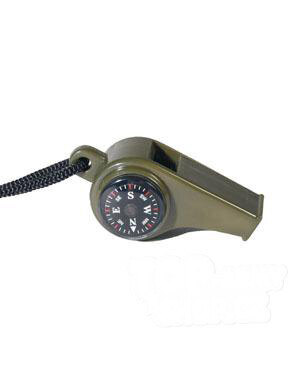 Survival whistle with compass and thermometer Mil-Tec® - olive