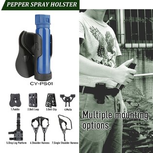Tactical pepper spray Cytac® 38 mm case - black