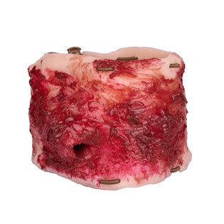TactiFlesh Hyper-realistic wound moulage - neck GSW 