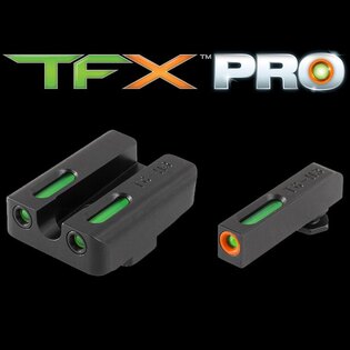Truglo® TFX Pro Tritium / Fiber-Optic handgun sights for Glock Low Set PRO ORN