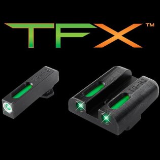 Truglo® TFX Tritium / Fiber-Optic handgun sights for Glock 42/43