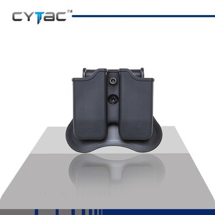 Universal holster for dual-cytac® pistol magazine - black
