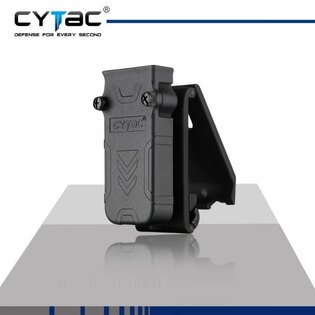 Universal magazine case with Cytac® 9 mm, .40 and .45 belt clip - black
