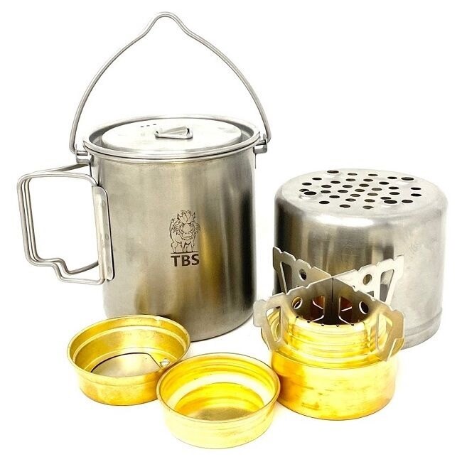 Wilderness Mini TBS Outdoor® Stainless Cooking Set