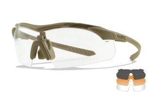 Wiley X® Vapor Comm 2.5 glasses, 3 lenses
